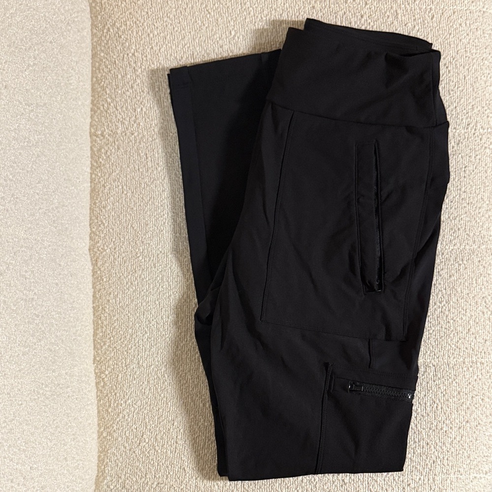 Women's Black Cargo Sweatpants